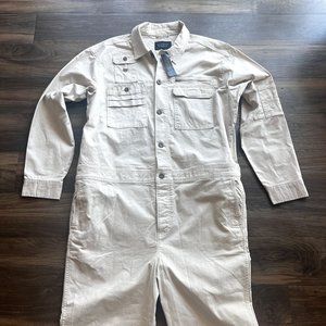 Banana Republic Explorer Flight Suit / aviation jumpsuit, light khaki Mens XL